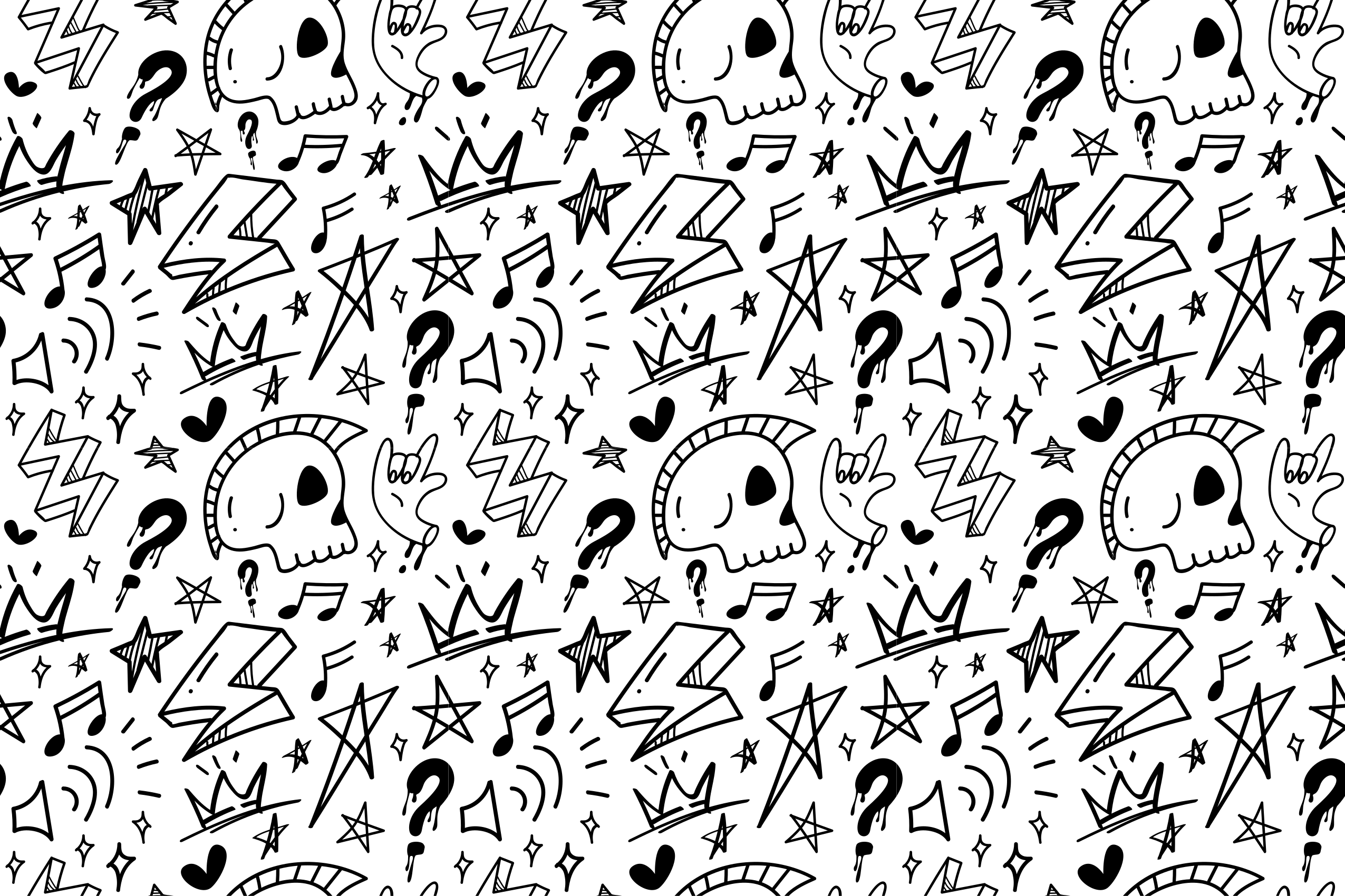 χαλί εφηβικής κρεβατοκάμαρας εκλεκτικά εφηβικά μοτίβα - TenStickers