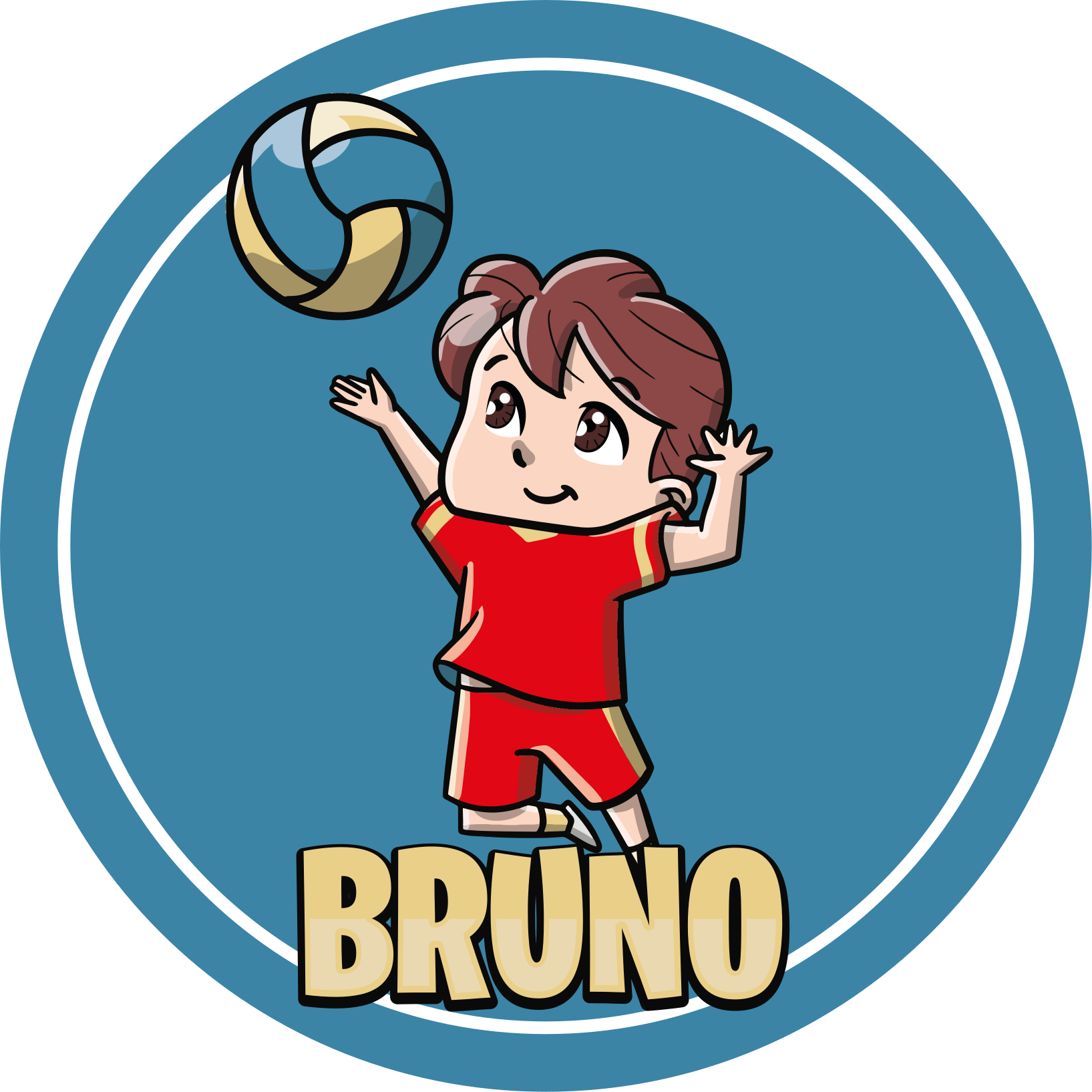 Βινυλιακό χαλί με όνομα προσαρμόσιμο άθλημα - TenStickers