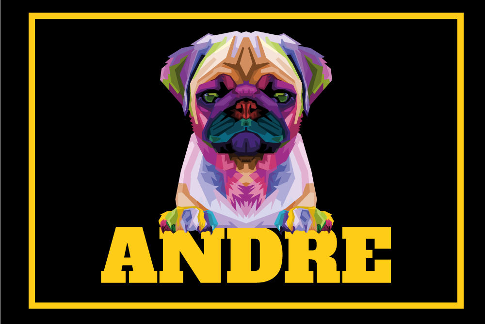 Βινυλιακό χαλί με όνομα προσαρμόσιμο κατοικίδιο - TenStickers