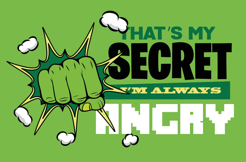 Είμαι πάντα θυμωμένος παιδικό χαλί - TenStickers