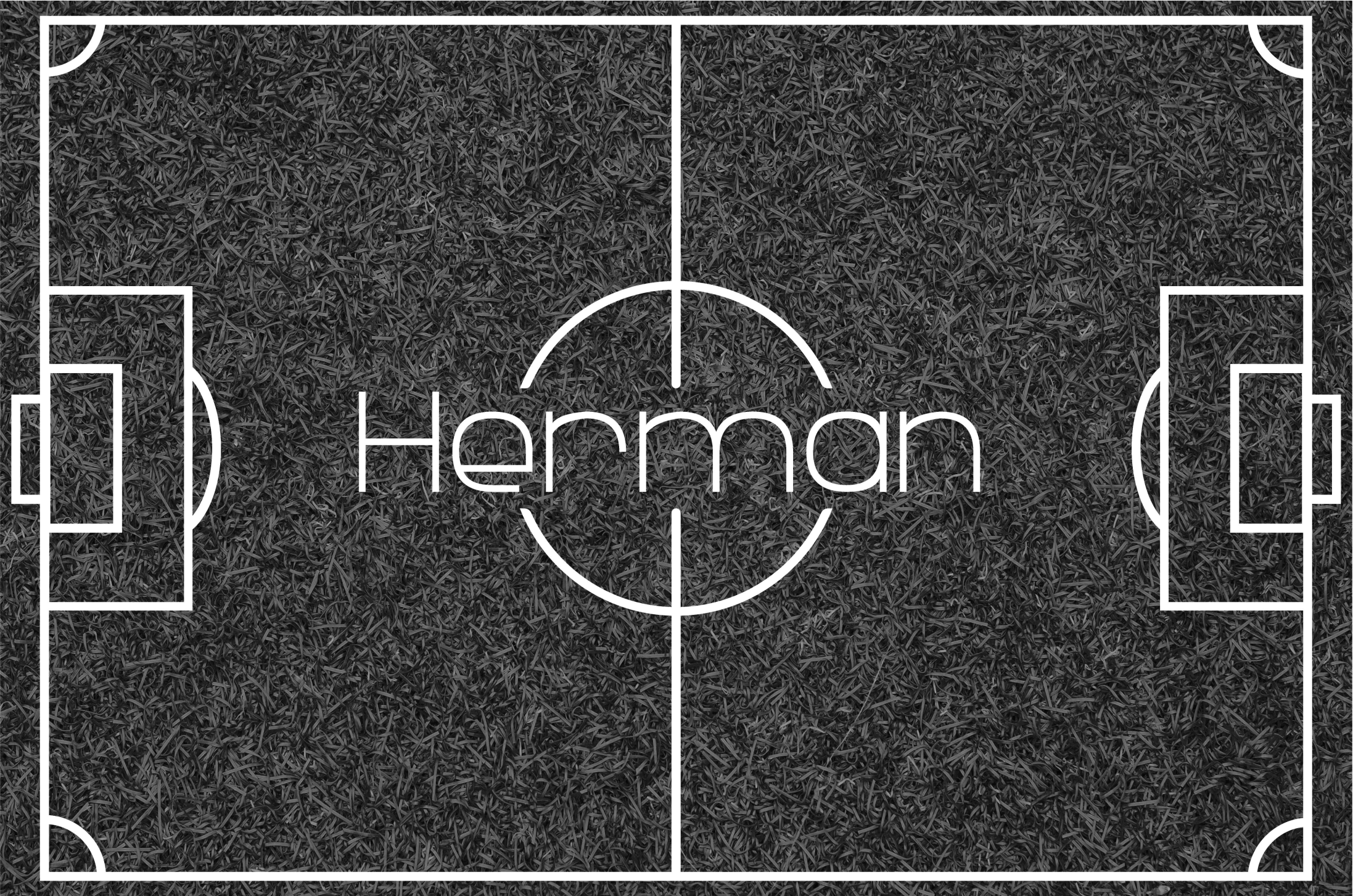 παιχνίδι βινυλίου χαλί γήπεδο ποδοσφαίρου με όνομα - TenStickers