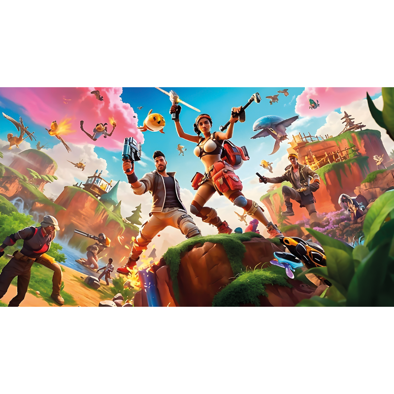 χαλί κρεβατοκάμαρας Χαρακτήρες των ηλεκτρονικών παιχνιδιών σε δρά - TenStickers