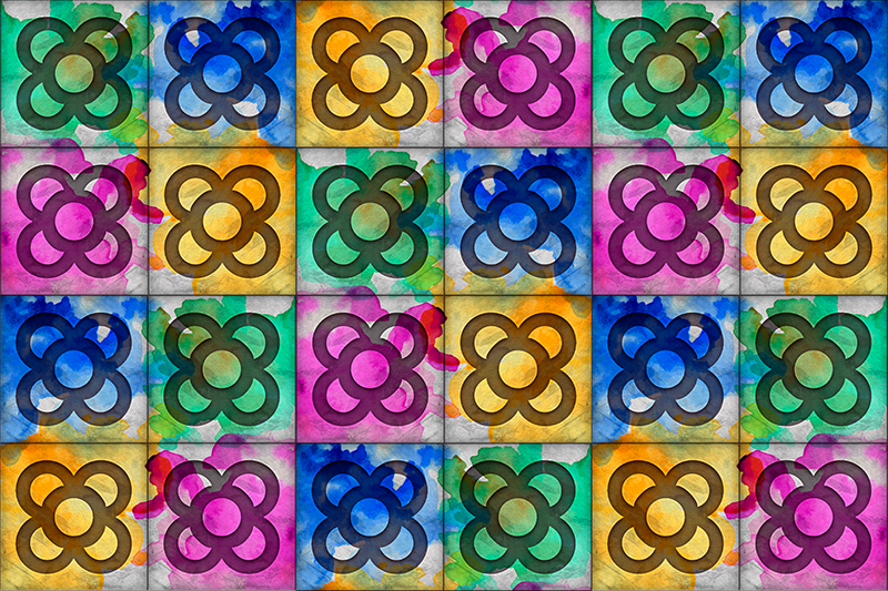 Βινταζέ χαλί από βινύλιο Φανταστικό Πανοτίμιο Πανίδας - TenStickers