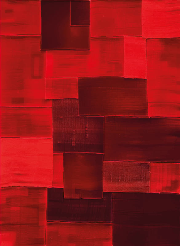 κόκκινο xαλί ανακατασκευασμένο μοτίβο - TenStickers