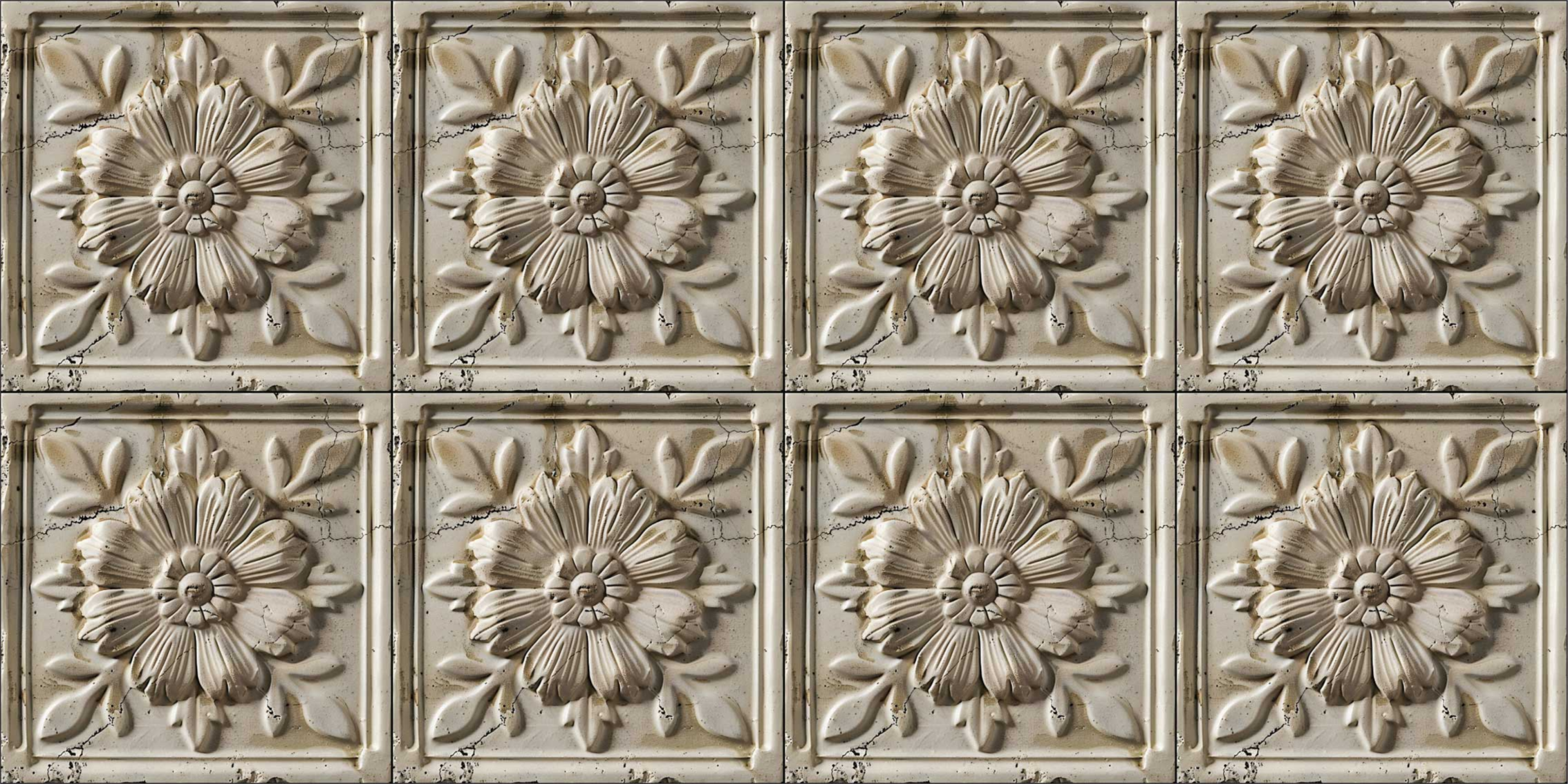 μπεζ χαλί αντίκα πλακάκια - TenStickers