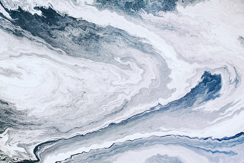 Μαρμάρινο χαλί βινυλίου μινιμαλιστικό μπλε και γκρι - TenStickers