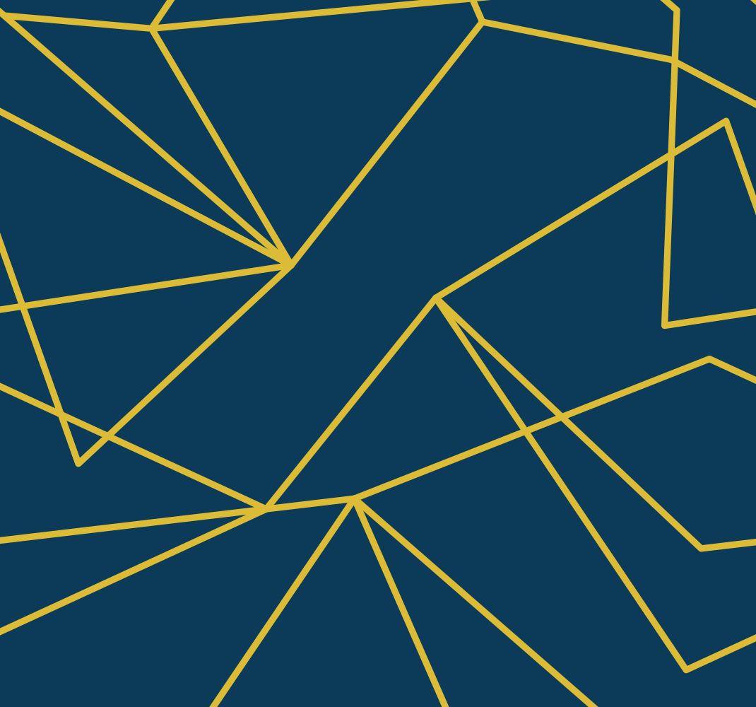 mπλε xαλί γεωμετρικές χρυσές γραμμές - TenStickers