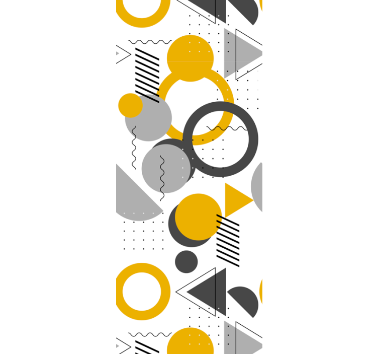 ταπετσαρία με πουά μοτίβο δυναμικά αφηρημένα μοτίβα - TenStickers