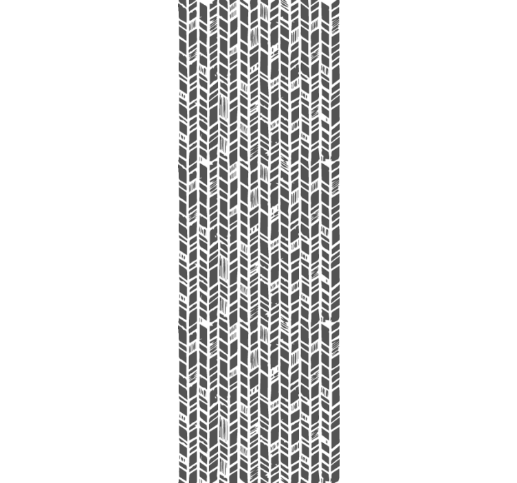 Tαπετσαρία εισόδου στυλιζαρισμένο γκρι chevron - TenStickers