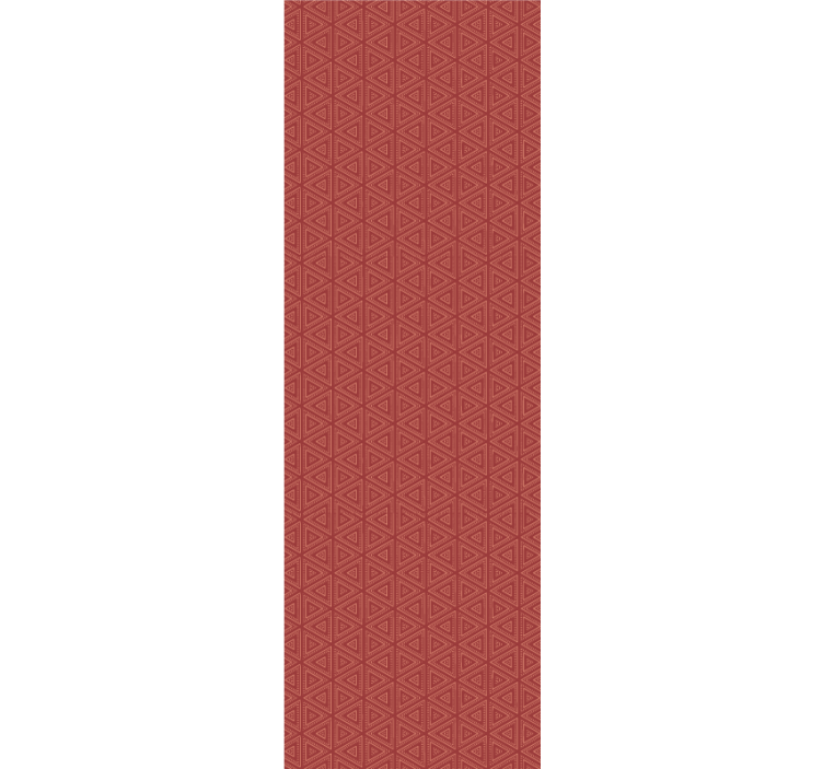 Tαπετσαρία με τρίγωνα εντυπωσιακό κόκκινο μοτίβο - TenStickers