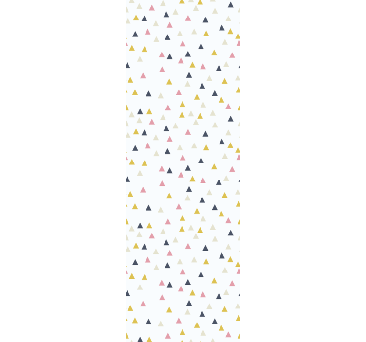 Tαπετσαρία με τρίγωνα πολύχρωμο μινιμαλιστικό λευκό σχέδιο - TenStickers