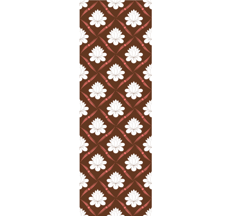 ταπετσαρία λουλουδιών σχέδιο μοτίβο λωτού - TenStickers