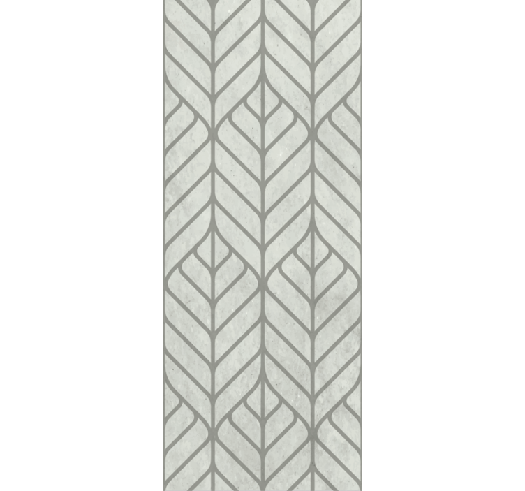 Tαπετσαρία για το καθιστικό φυλλώδες γεωμετρικό σχέδιο - TenStickers