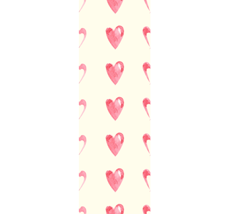 Tαπετσαρία κύρια υπνοδωμάτιο σχέδιο μοτίβο καρδιάς - TenStickers