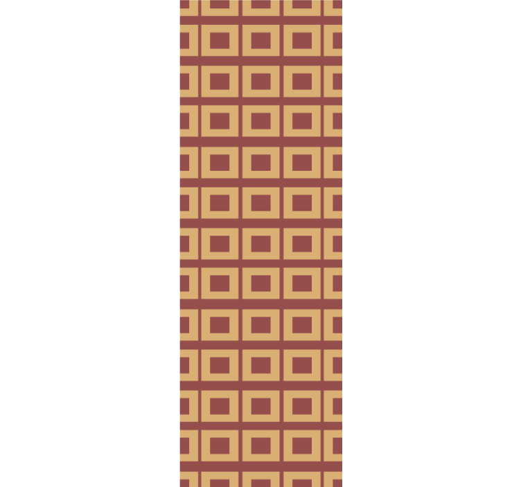 ταπετσαρία τετράγωνων σχημάτων ρετρό γεωμετρικά μπλοκ - TenStickers