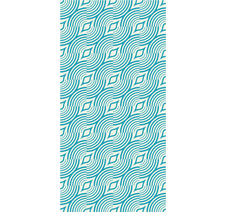 αφηρημένη ταπετσαρία ρέοντα σχήματα κυμάτων - TenStickers