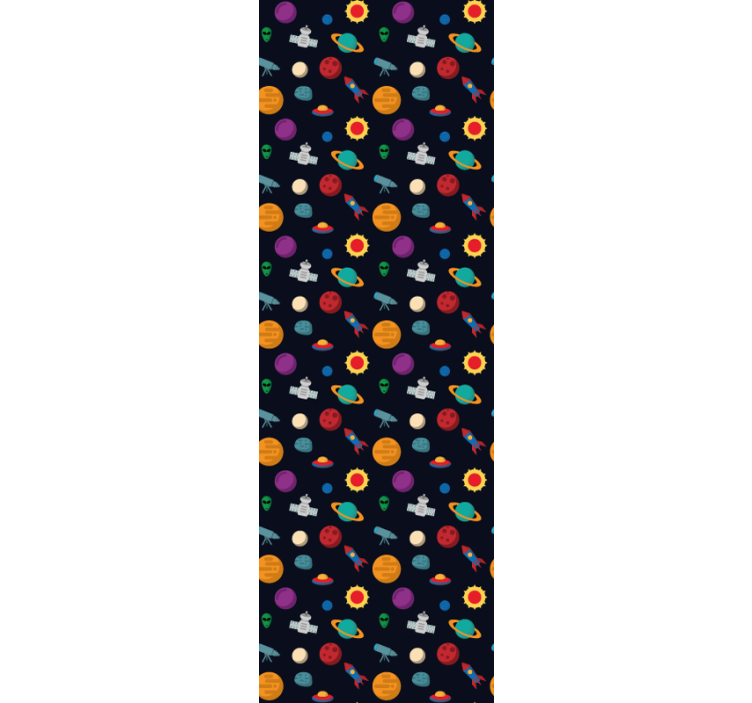 ταπετσαρία αστέρια κοσμική σκηνή περιπέτειας - TenStickers