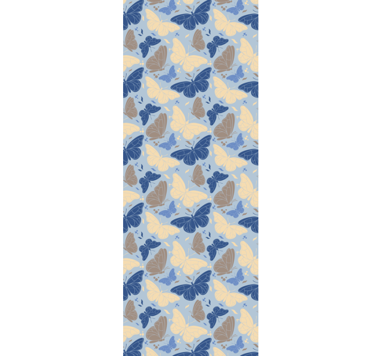 Ταπετσαρία με πεταλούδες πολύχρωμα έντομα που κυματίζουν - TenStickers