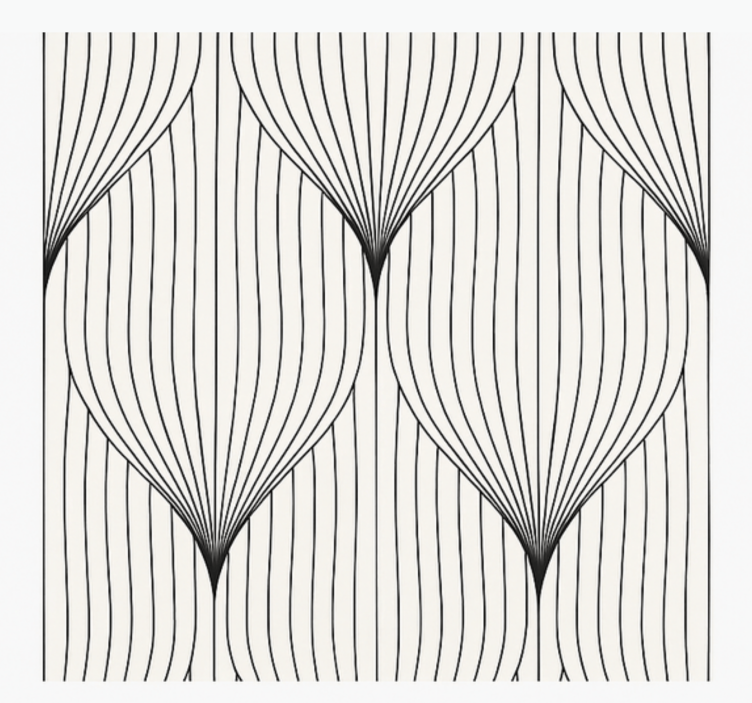 Tαπετσαρία κύρια υπνοδωμάτιο συμμετρικό νέφος αποικοδόμησης - TenStickers