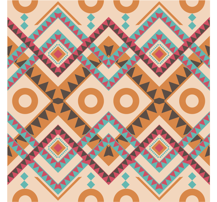 Ταπετσαρία για το καθιστικό με πολύχρωμα διαμάντια - TenStickers