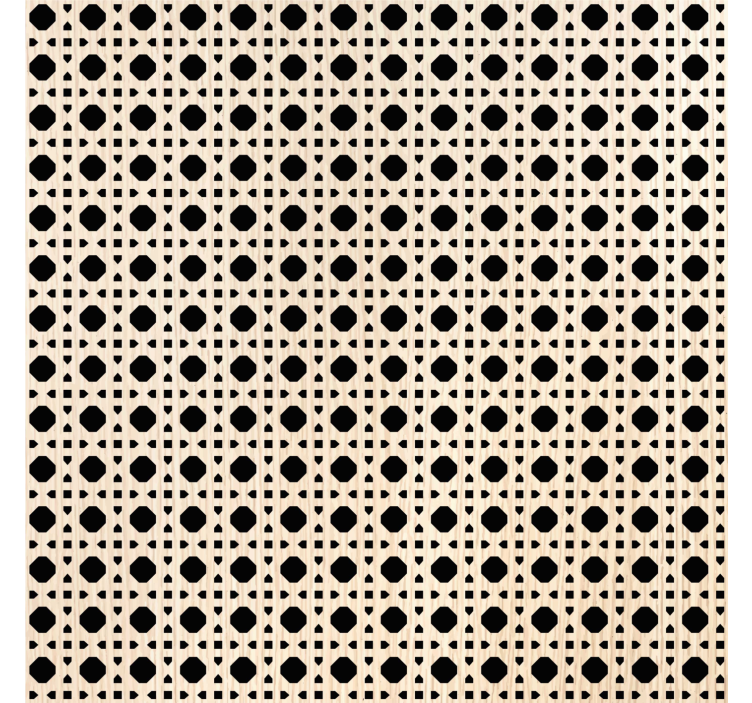 Ταπετσαρία για το καθιστικό σε ανοιχτό καφέ κανάγκα - TenStickers