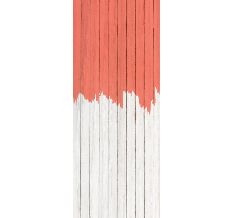 Χαρτοταπετσαρία με εφέ ξύλου σε σχέδιο ζωντανού κοραλλιού - TenStickers