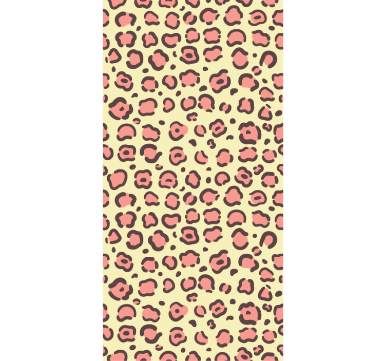 Ταπετσαρία υπνοδωματίου σε υφή λεοπάρδαλης - TenStickers