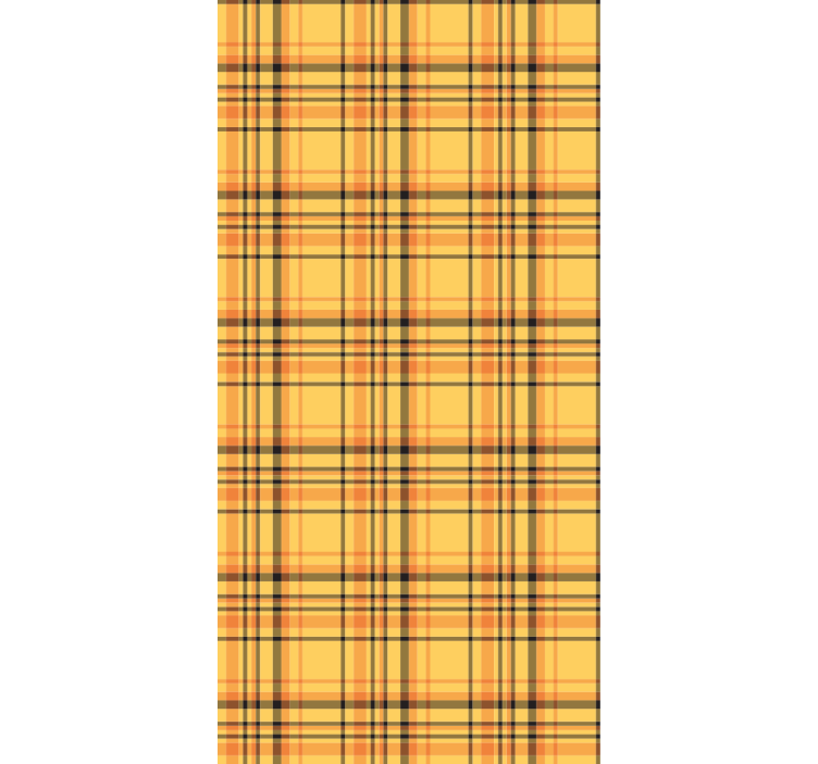 Ταπετσαρία υπνοδωματίου από καρό ύφασμα - TenStickers