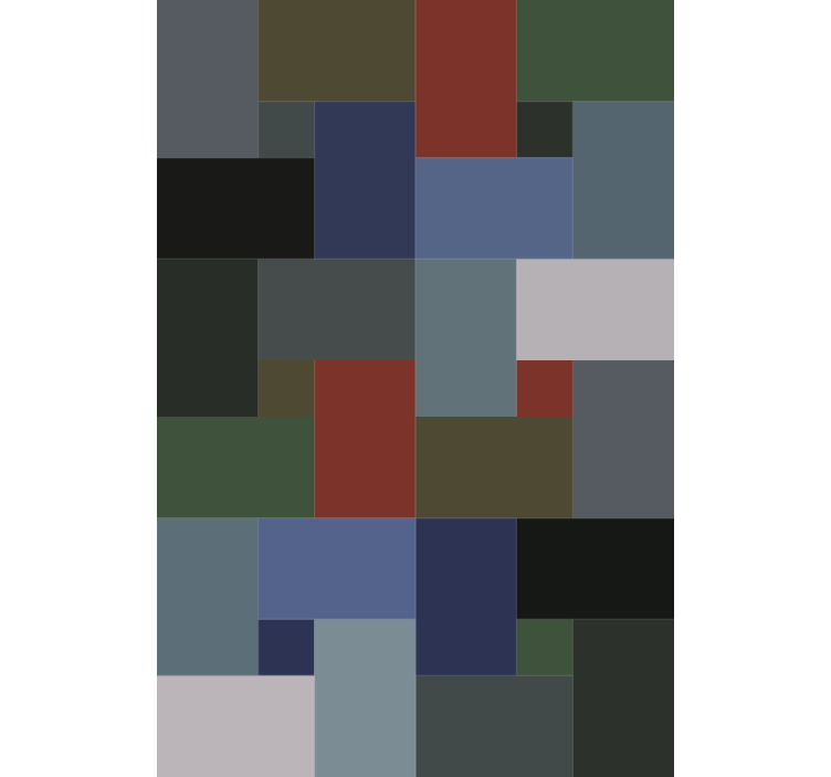 Ταπετσαρία γραφείου μοντέρνα επίπεδη χρωματιστή πλακάκι - TenStickers