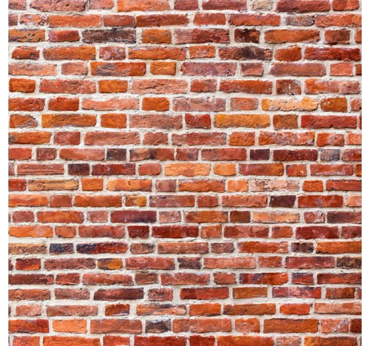 Ταπετσαρία τοίχου με πέτρινο σχέδιο σε ρουστίκ κόκκινο - TenStickers