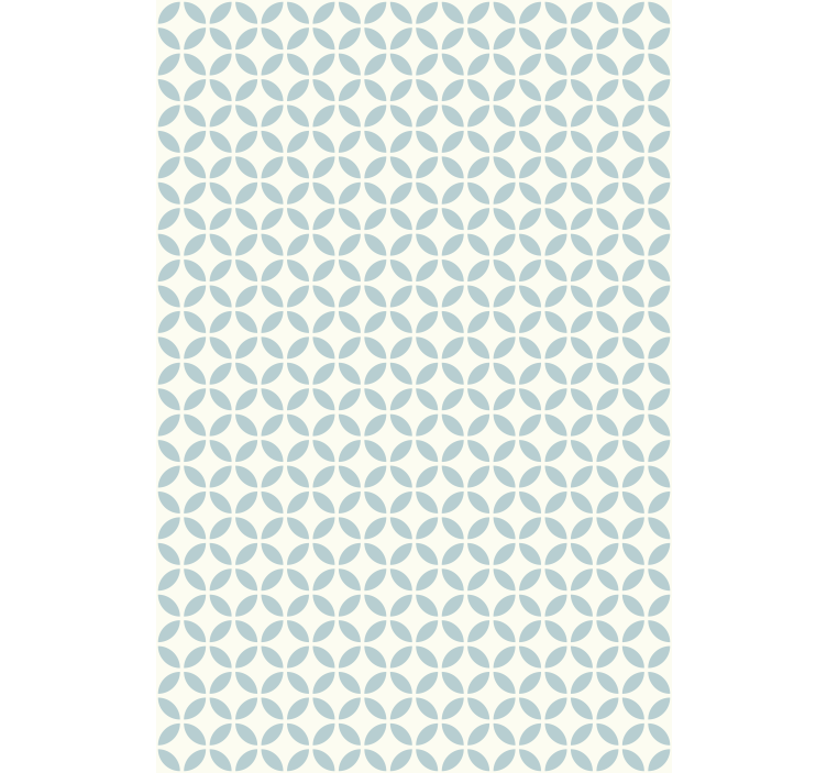 Ταπετσαρία μοτίβο πλακάκια κυκλικό σχέδιο - TenStickers