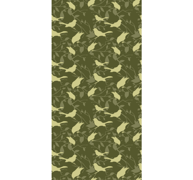 Κλασική ταπετσαρία με σχέδιο πουλιών σε βικτωριανό στυλ - TenStickers