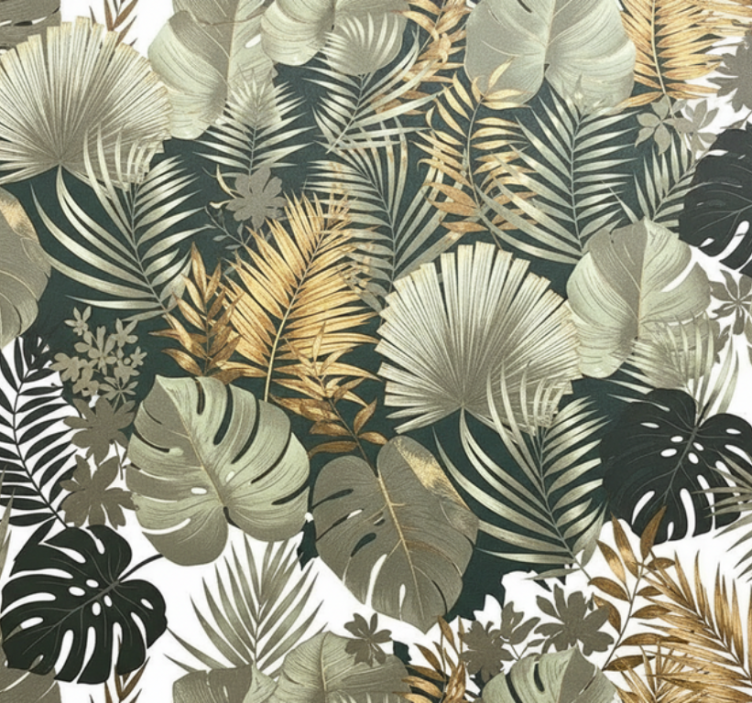 Ταπετσαρία κύρια υπνοδωμάτιο με φυτικά και λουλουδάτα σχέδια - TenStickers