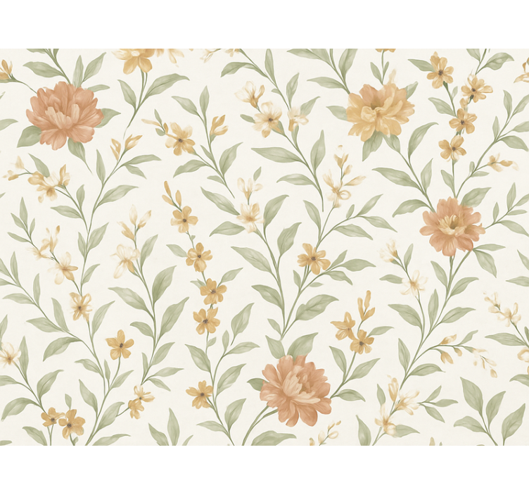 Ταπετσαρία κύρια υπνοδωμάτιο Λουλούδι Ασίας - TenStickers