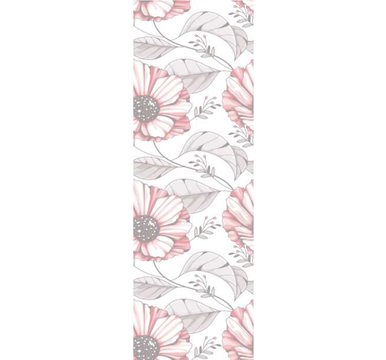 Ταπετσαρία υπνοδωματίου σε κομψό ροζ μαγνόλια - TenStickers