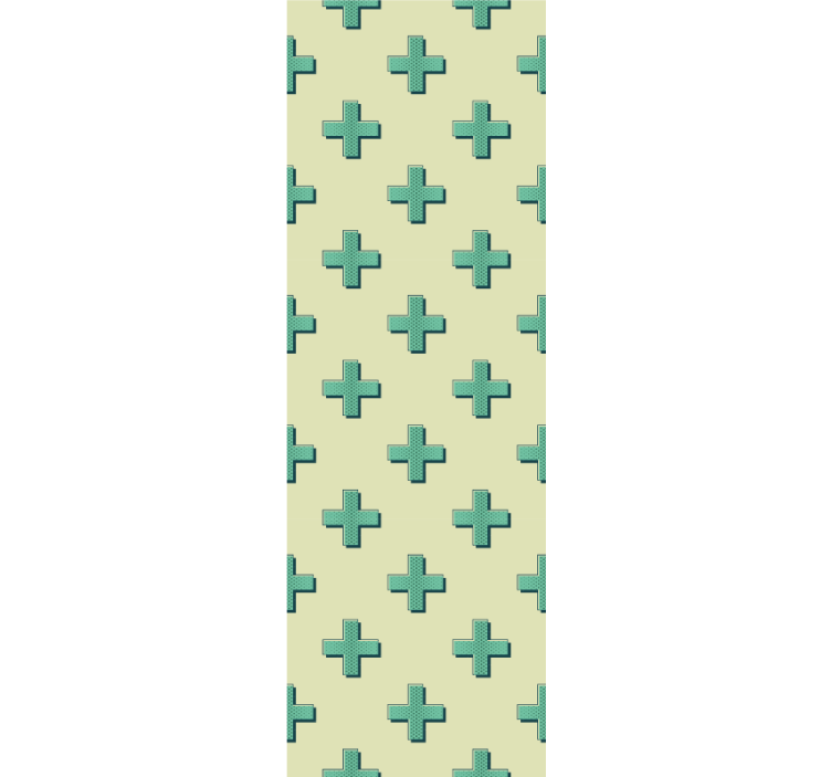 Ταπετσαρία υπνοδωματίου με όμορφες σταυρωτές σχέσεις - TenStickers