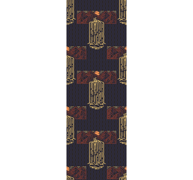 Ταπετσαρία υπνοδωματίου αφρικανικού στυλ με καταρράκτη - TenStickers