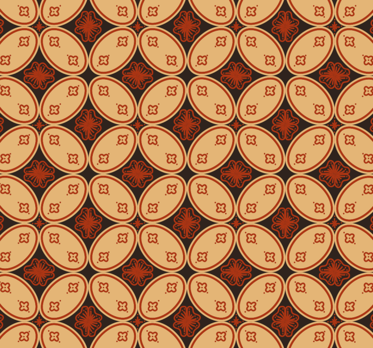 Vintage ταπετσαρία ρετρό μοτίβα - TenStickers