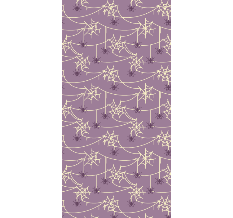 ταπετσαρία αποκριών μοτίβο ιστού αράχνης - TenStickers