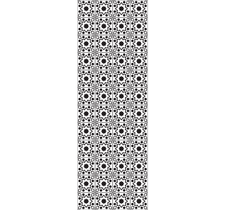 ταπετσαρία μοτίβο πλακάκια σύνολο γεωμετρικών πλακιδίων - TenStickers