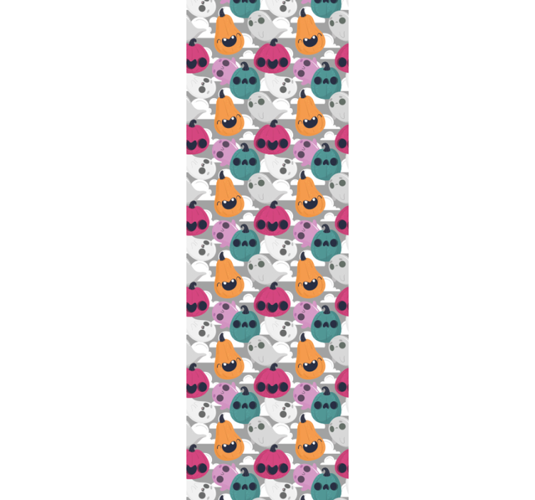 ταπετσαρία αποκριών παιχνιδιάρικο μοτίβο κολοκύθας - TenStickers