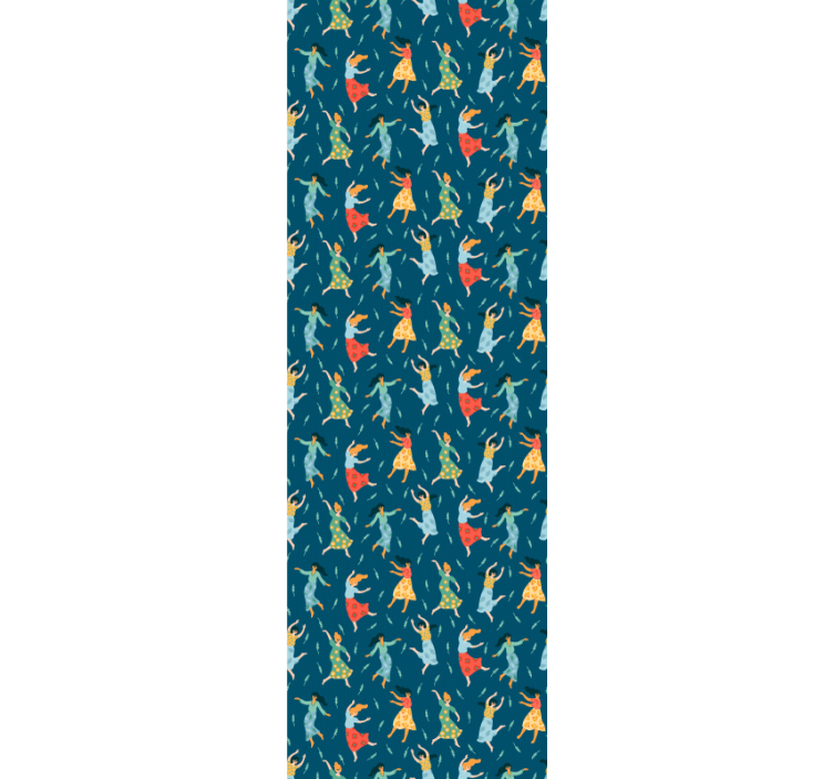 Προσαρμοσμένη ταπετσαρία μοτίβο γυναικών που χορεύουν - TenStickers