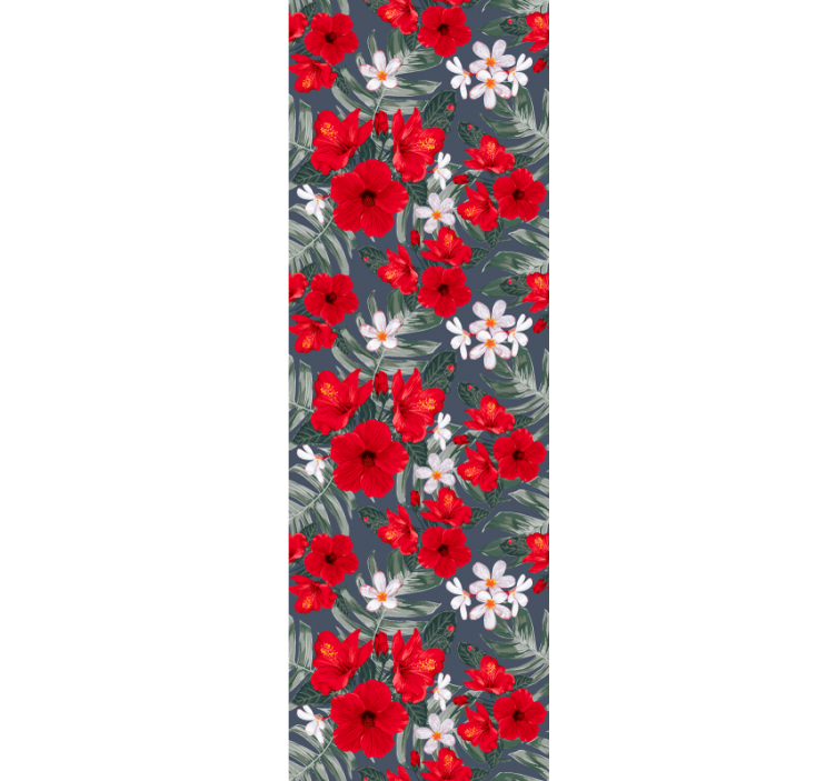 λουλουδάτο μοτίβο ταπετσαρία γάμου - TenStickers