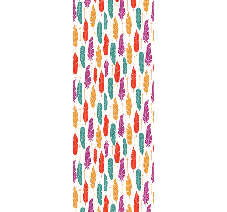 Φύλλα ταπετσαρίας σχέδιο μοτίβο φτερών - TenStickers