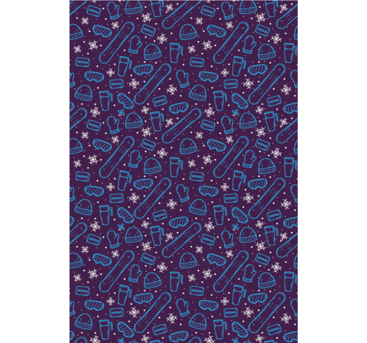 ταπετσαρία χειμώνα σπορ doodle έφηβος - TenStickers