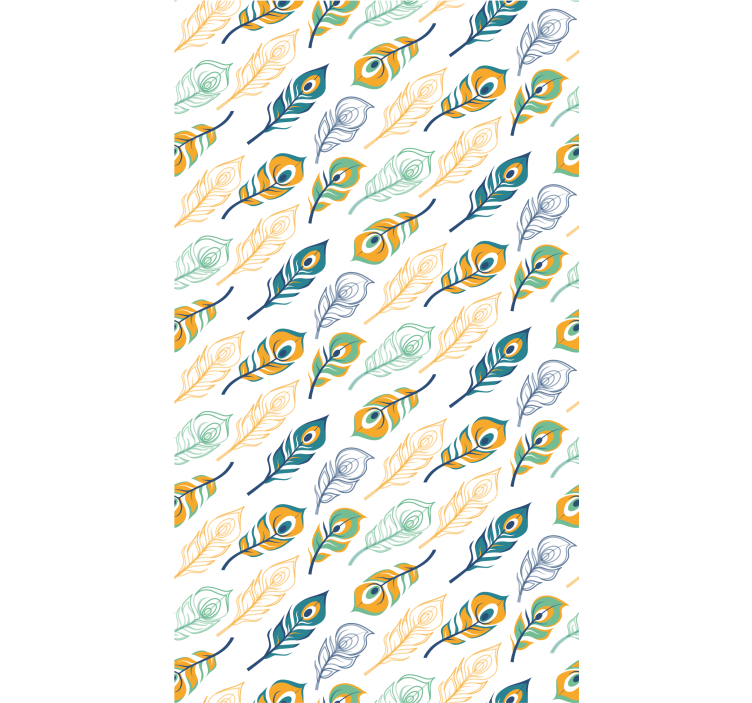 ταπετσαρία μικρά φτερά παγώνι - TenStickers