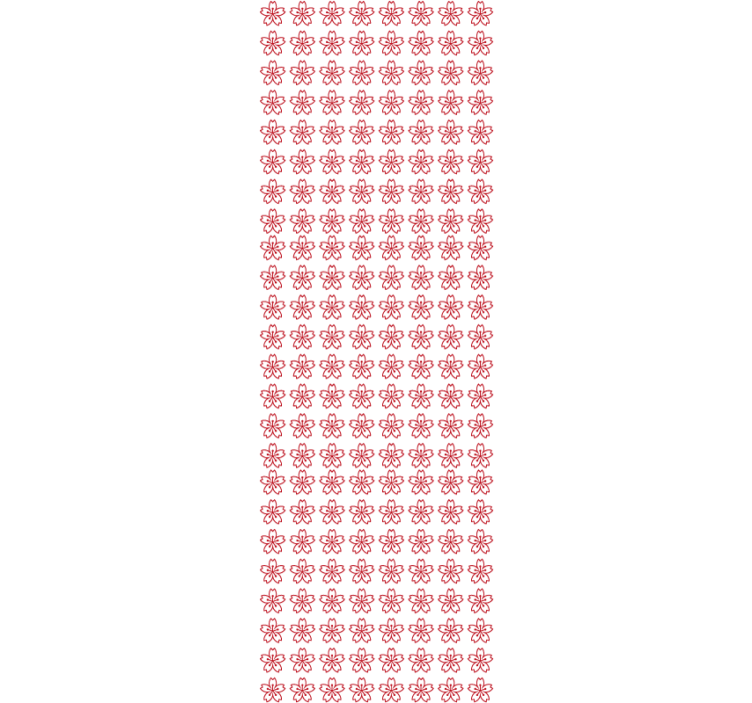 ταπετσαρία λουλουδιών λουλουδάτη συμμετρία - TenStickers