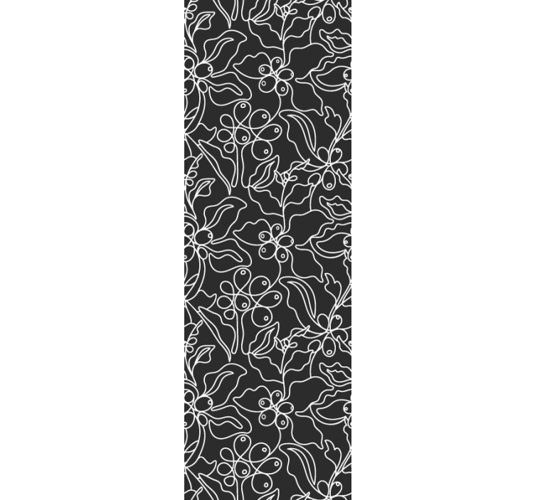 μοντέρνα ταπετσαρία μοτίβο γραμμής τέχνης καφέ - TenStickers