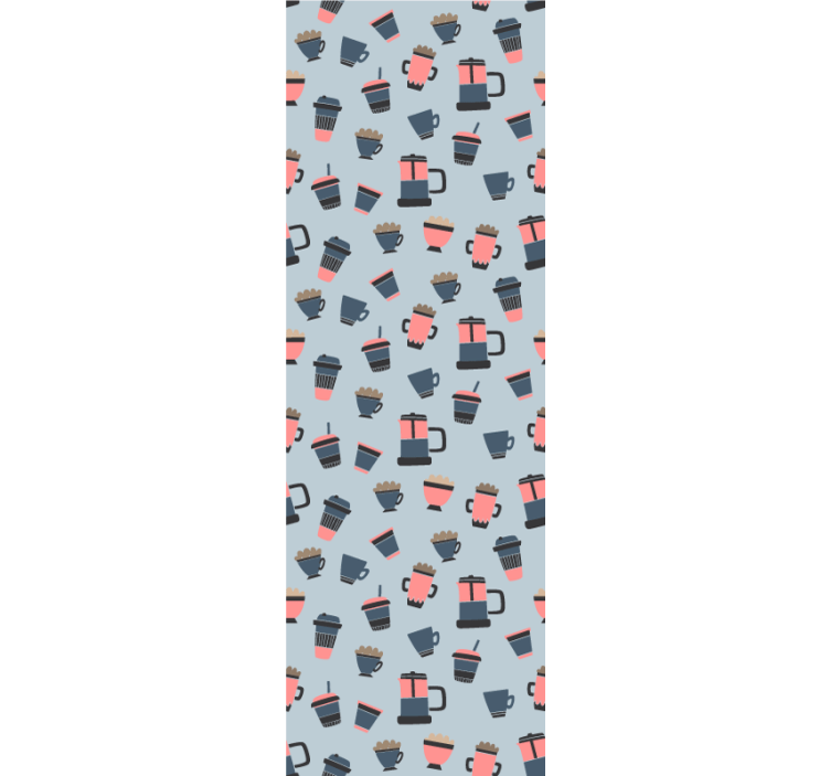 Tαπετσαρία κουζίνας μοτίβα κούπας καφέ - TenStickers