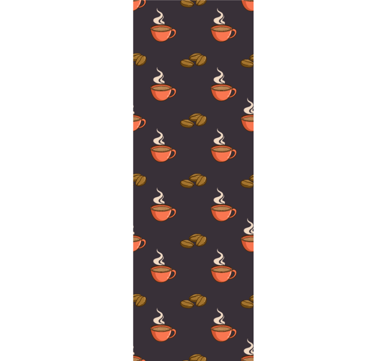 ταπετσαρία κουζινών καφέ και κούπα - TenStickers